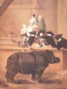 Pietro Longhi Exhibition of a Rhinoceros at Venice (nn03) china oil painting reproduction